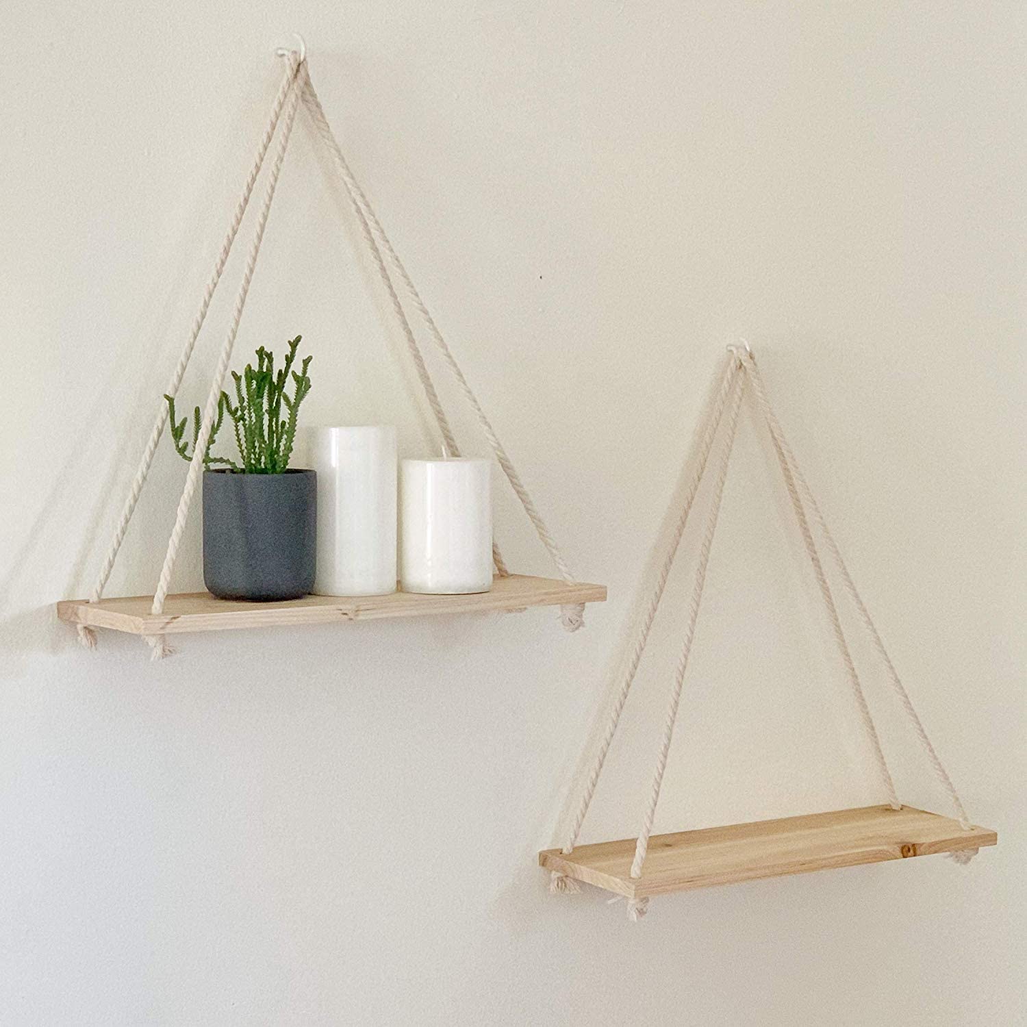 Wood Hanging Shelf Wall Swing
