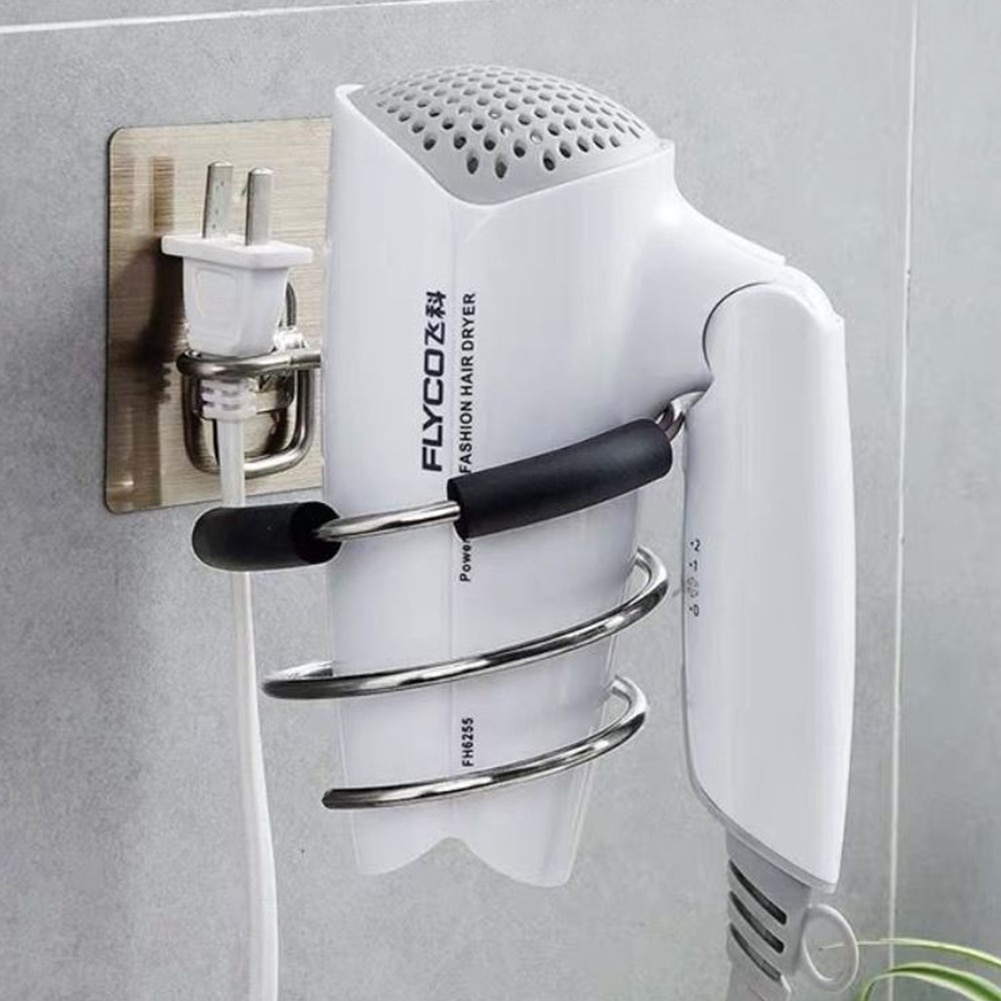 Wall Hair Dryer Holder Metal Stand