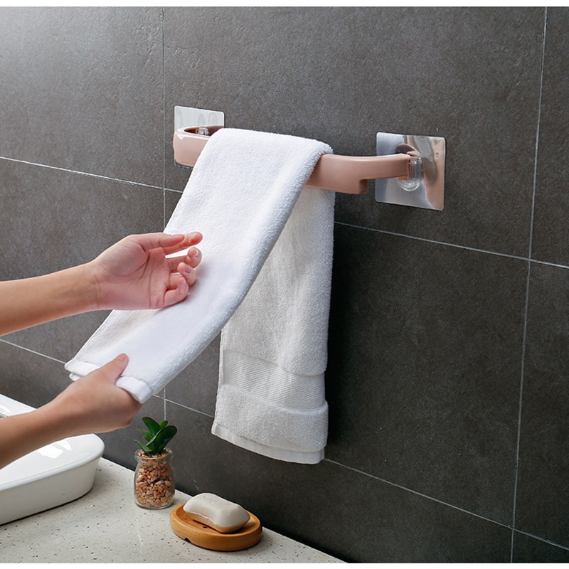 Adhesive Towel Bar Bathroom Hanger