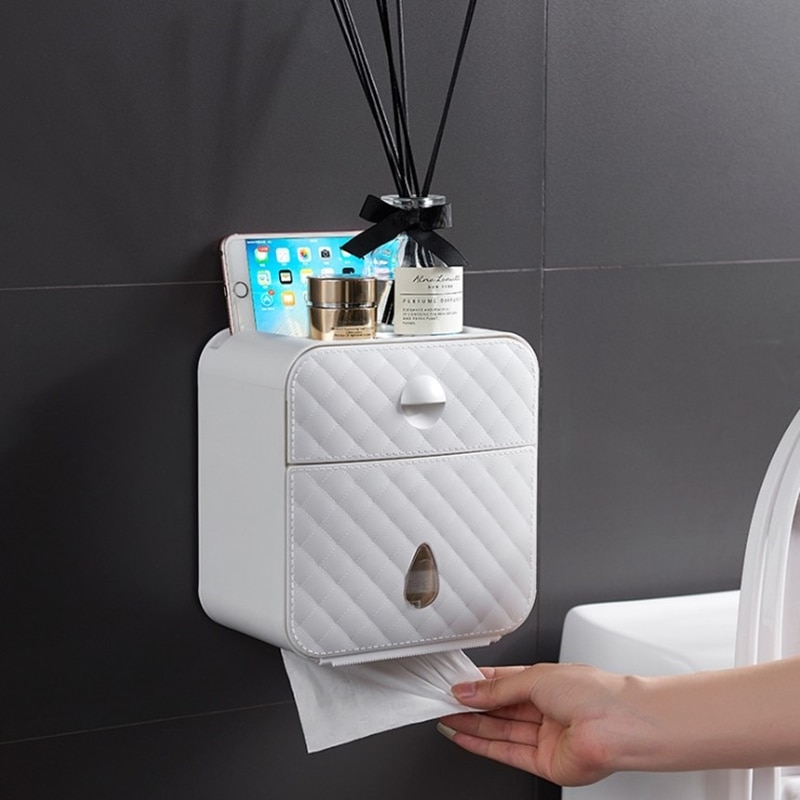 Toilet Paper Box Wall Mounted Storage