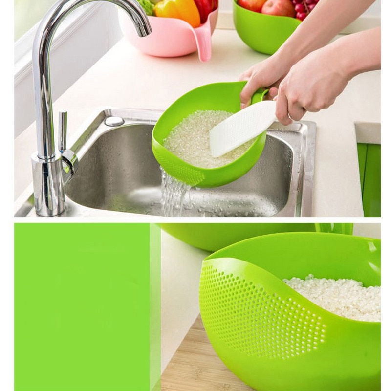 Rice Strainer Washing Filter Bowl