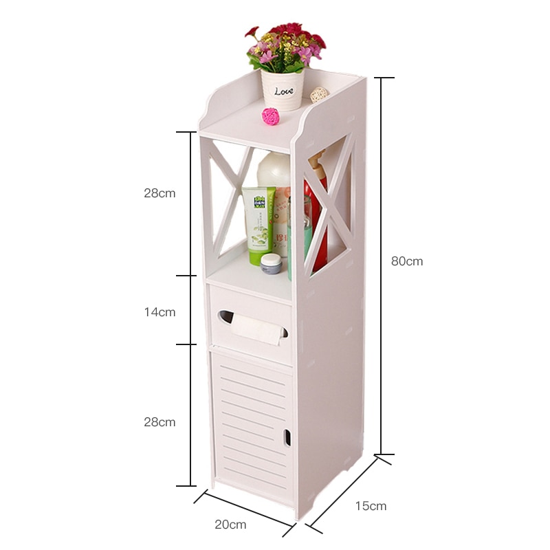 Corner Bathroom Cabinet Storage Organizer