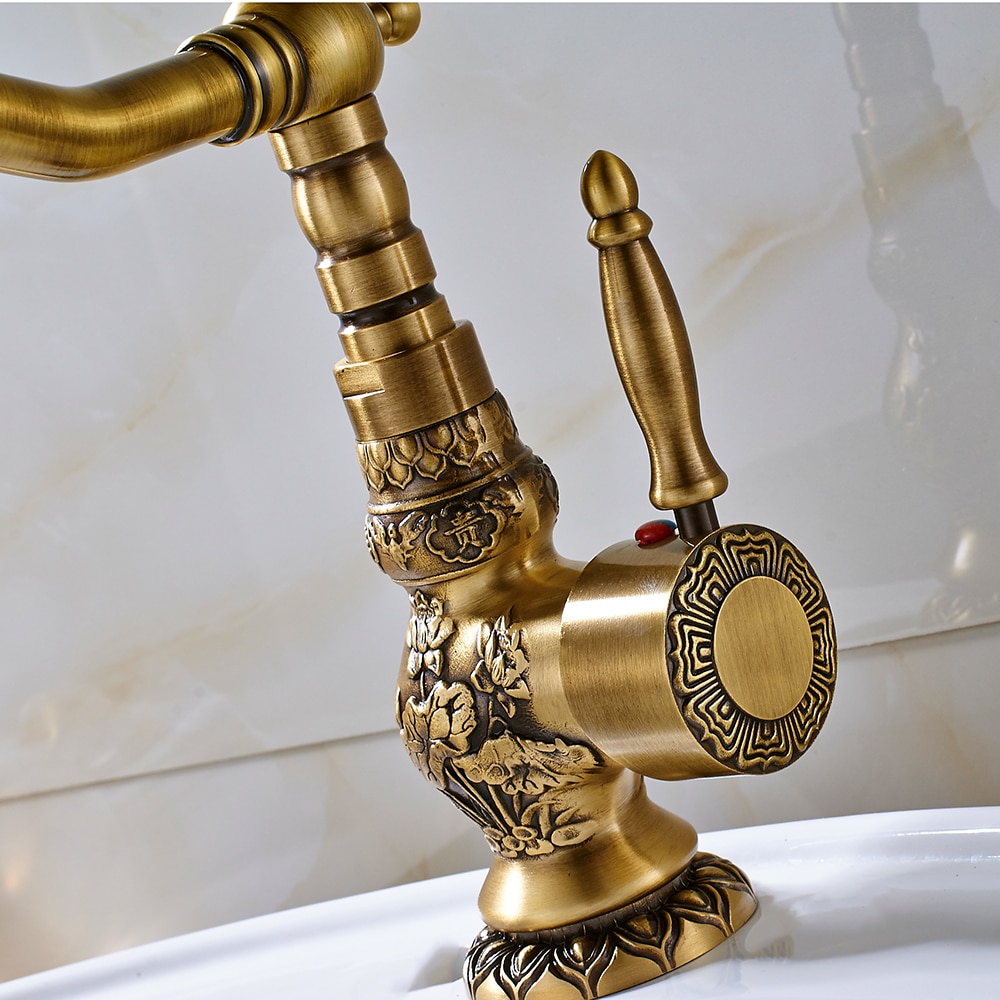 Sink Tap Antique Brass Faucet