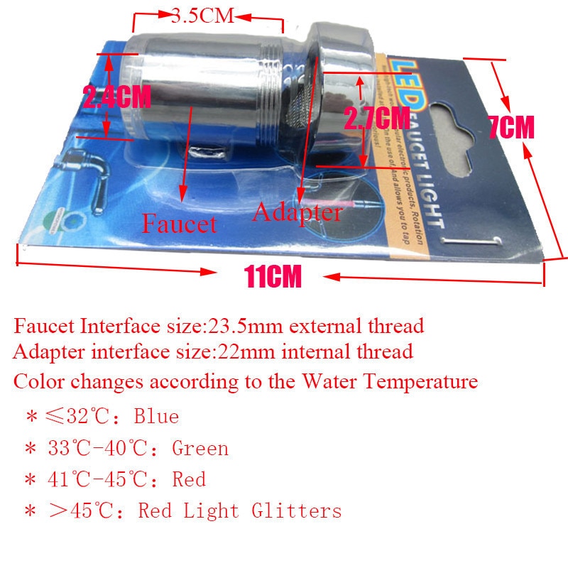 Water Faucet LED Light Feature