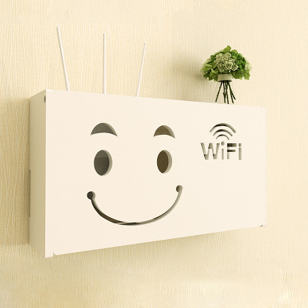 Small Shelf WiFi Router Storage Box