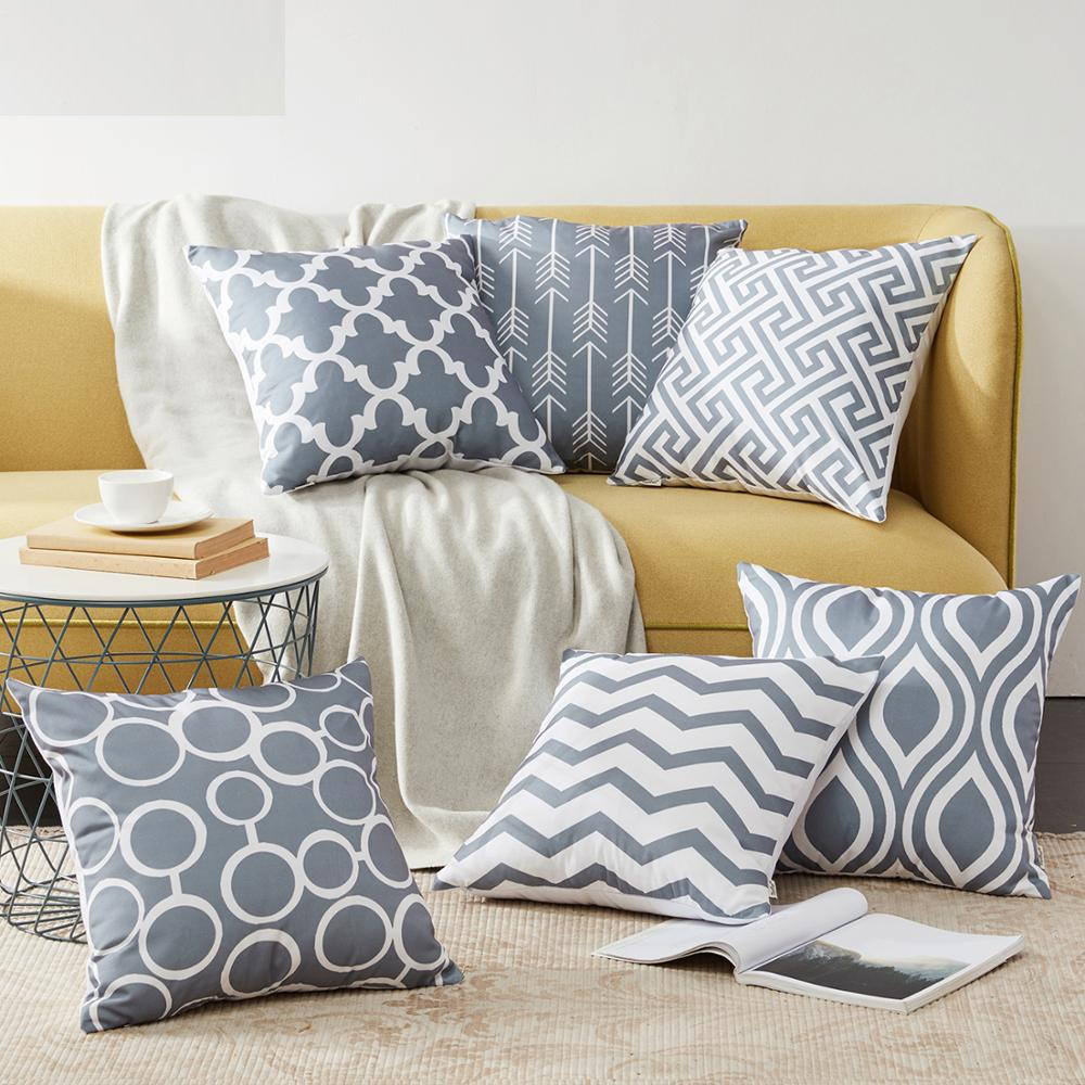 Sofa Pillow Cover Geometric Designs