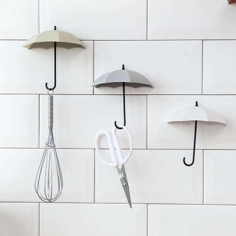 Umbrella Hooks Decorative Wall Storage (3 Pcs)