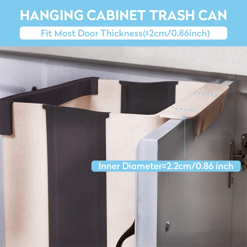 Folding Waste Bin Hanging Trash Can