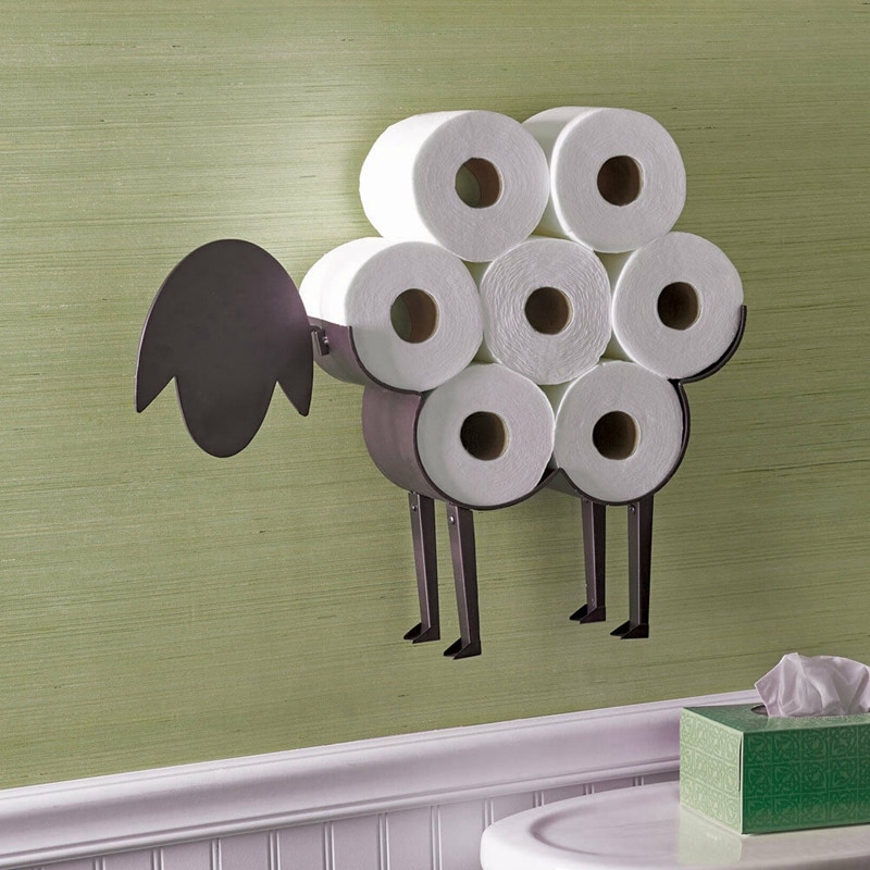 Sheep Toilet Paper Holder Iron Rack