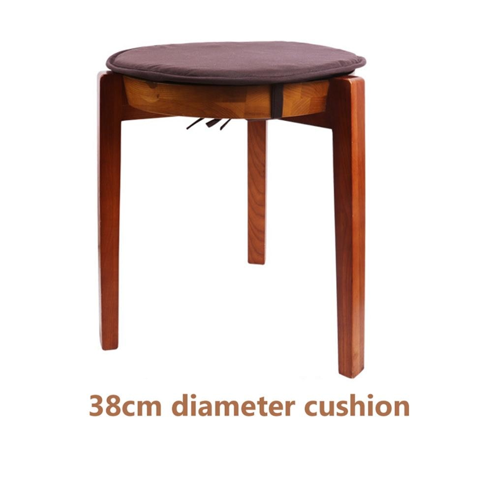 Round Chair Cushion Seat Pad with Straps