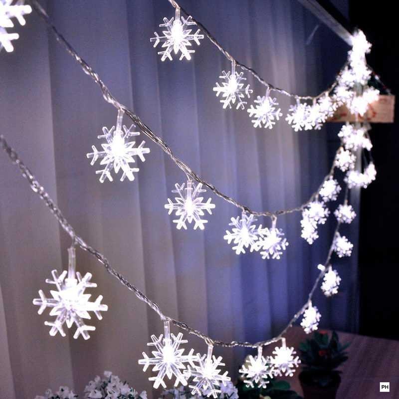 Snowflake String Lights LED Decor