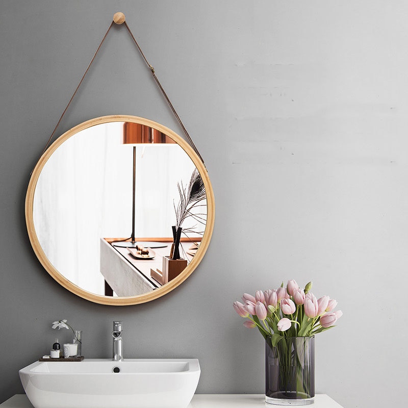 Minimalist Hanging Round Wall Mirror