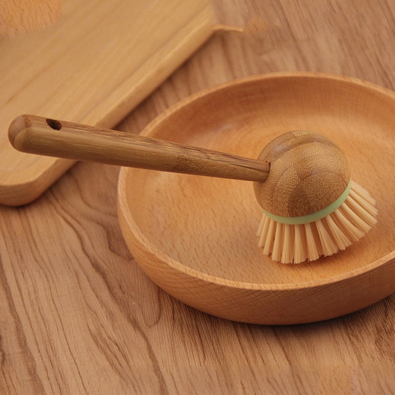 Wooden Scrub Brush Cleaning Tool