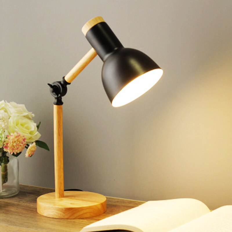 Wooden Study Desk Lamp