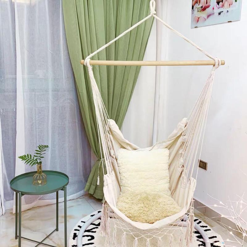 Boho Hanging Chair Rope Hammock