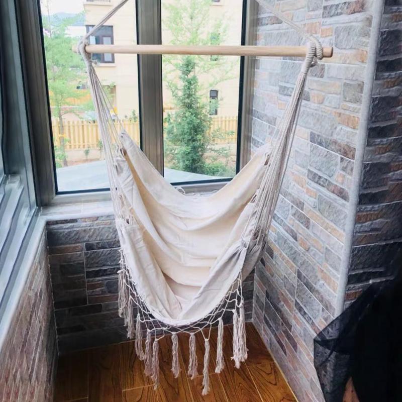 Boho Hanging Chair Rope Hammock