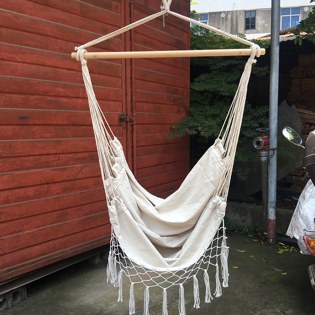 Boho Hanging Chair Rope Hammock