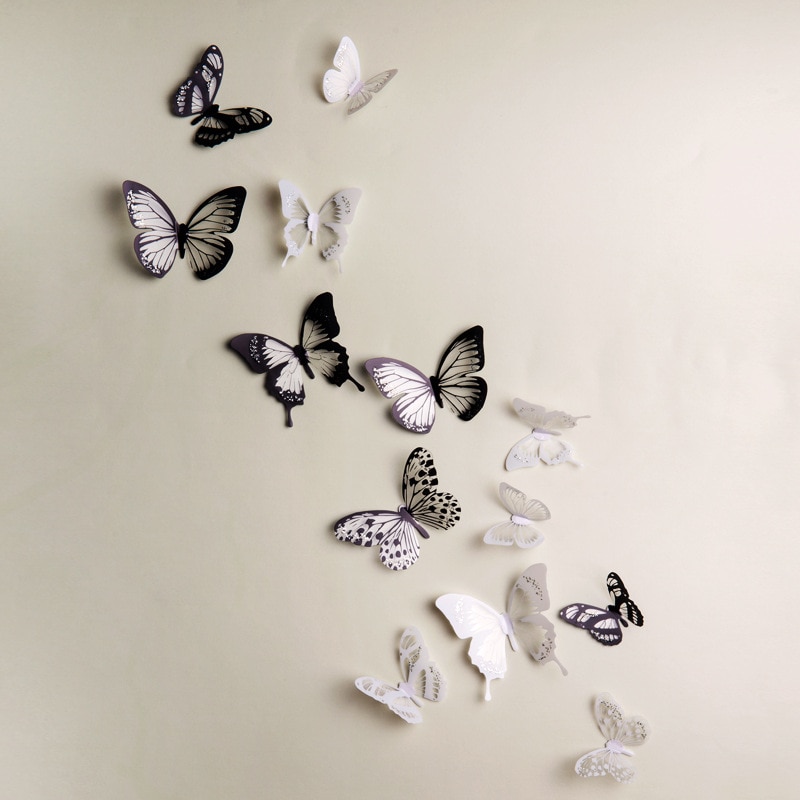 3D Butterfly Wall Stickers (18 PCs)