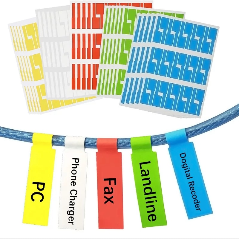 Cable Tags Sticker Labels (750 pcs)
