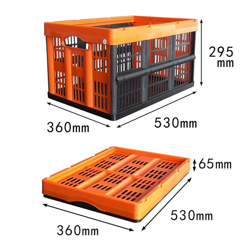 Foldable Crate Plastic Organizer