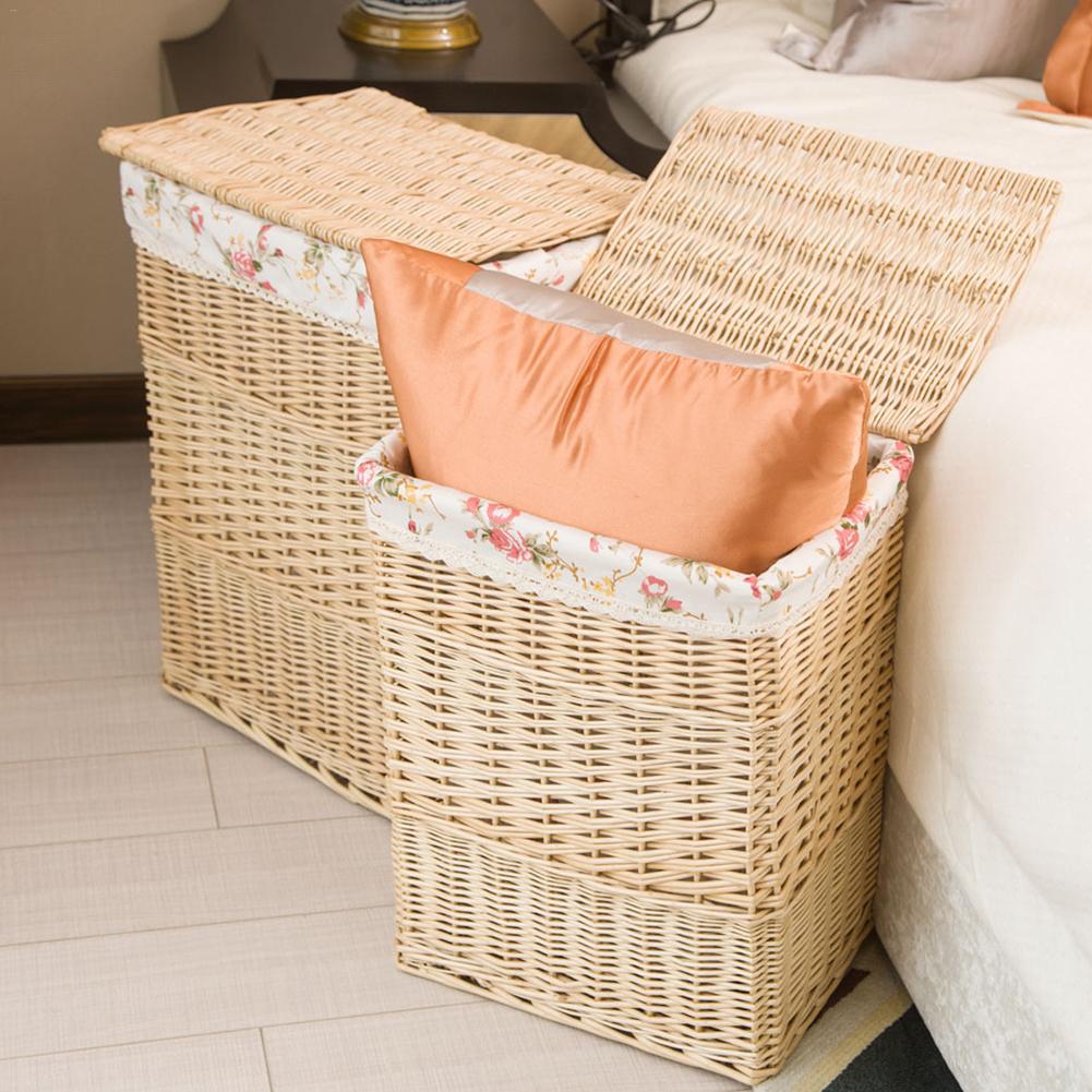 Rattan Laundry Basket with Lid