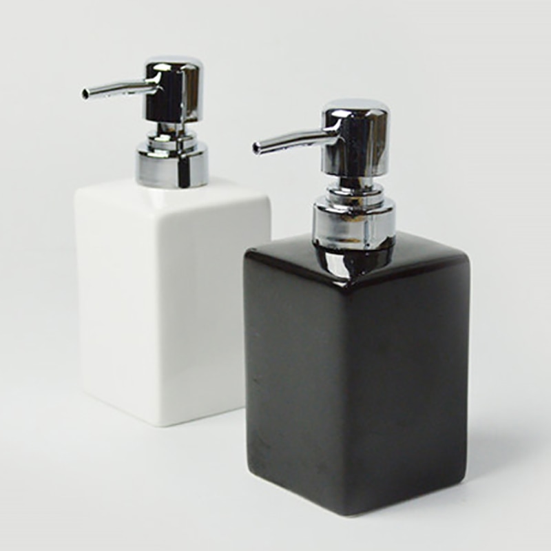 Ceramic Soap Dispenser with Tray