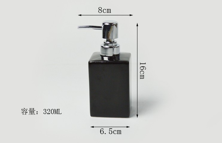 Ceramic Soap Dispenser with Tray