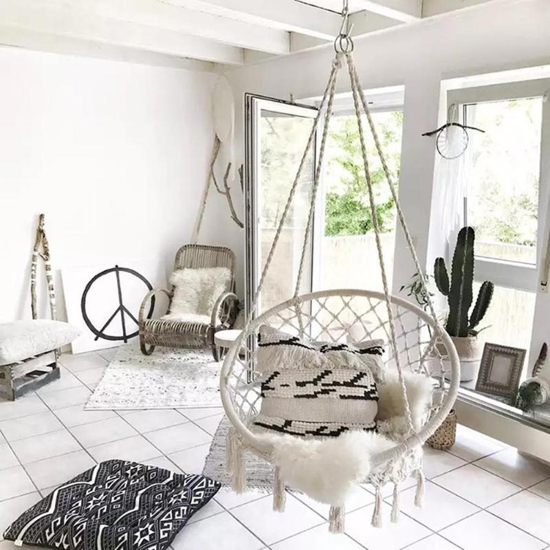 Hanging Rope Chair Cotton Hammock