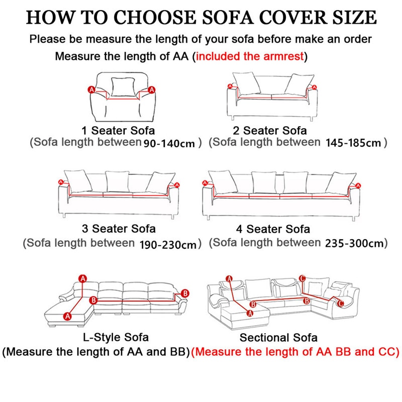 Elastic Sofa Cover Plush Slipcover