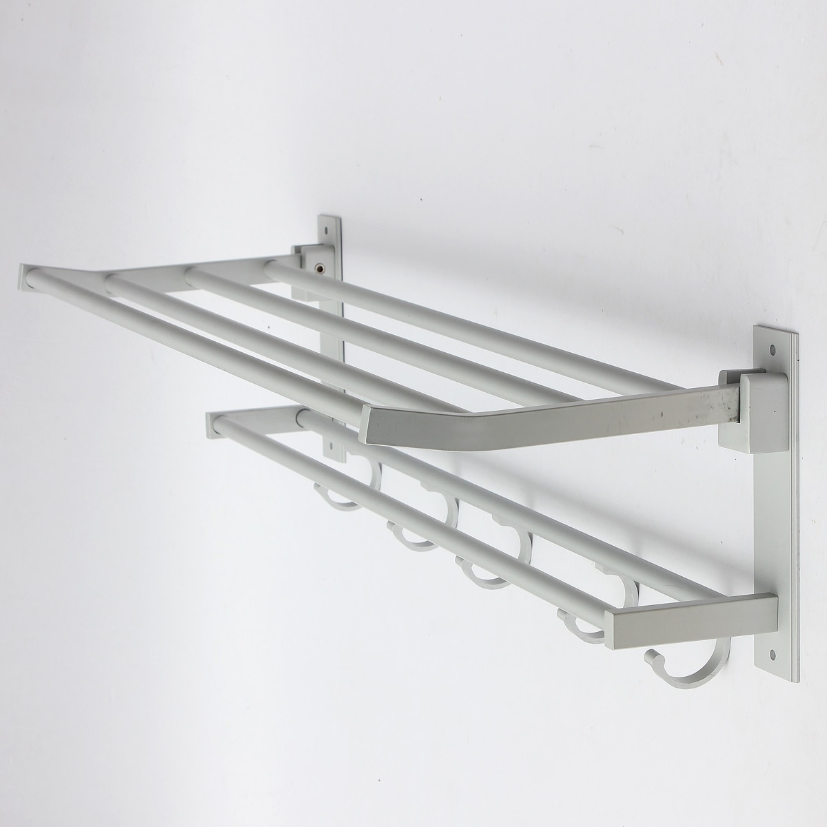 Towel Rack Shelf Aluminum Holder