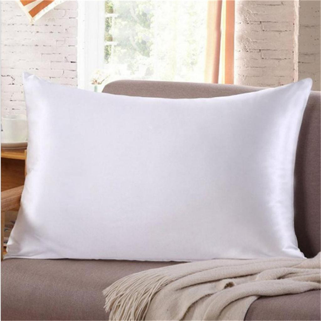 Silk Pillow Cover Soft Pillowcase