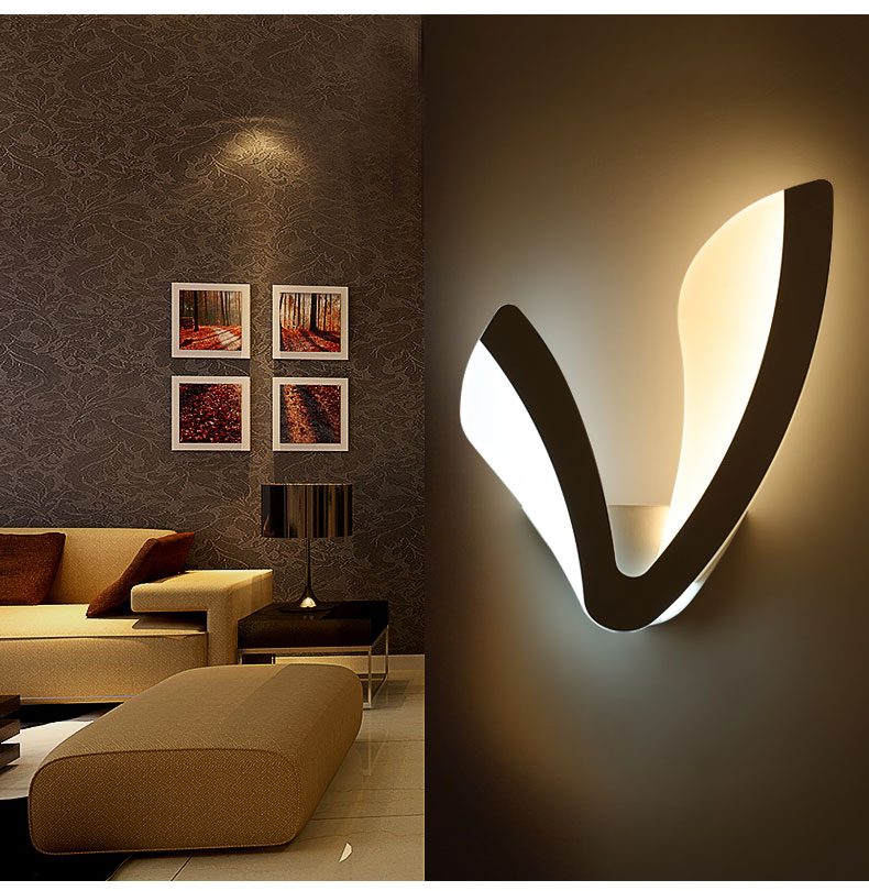 Modern LED Wall Light V Shape