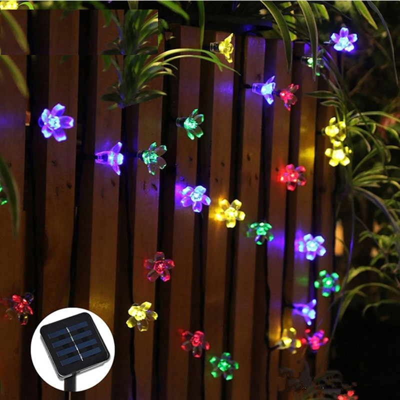 LED Flower Lights Solar Home Decoration