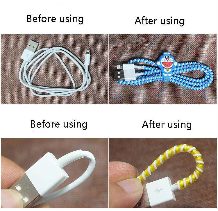 Charger Cable Protector Spiral Wrap (3 pcs)
