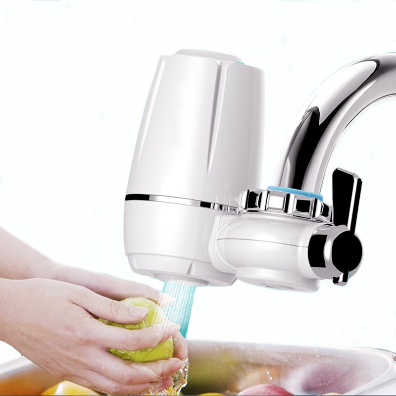 Water Filter Faucet Double Outlet Design
