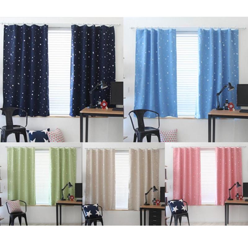Room Curtains With Star Pattern