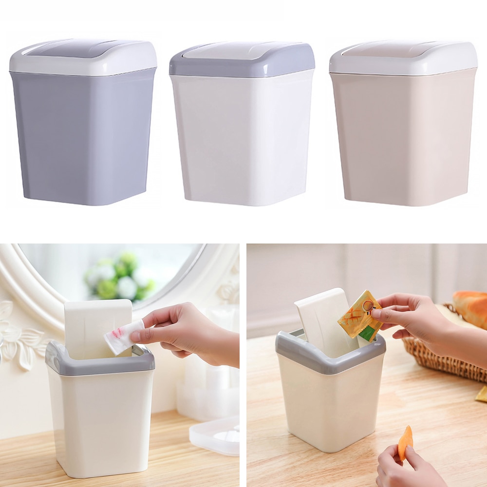 Mini Trash Can Table Dust Bin