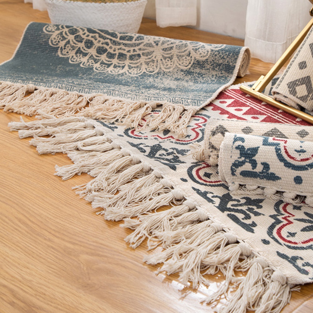 Boho Area Rug Floor Mat Decor