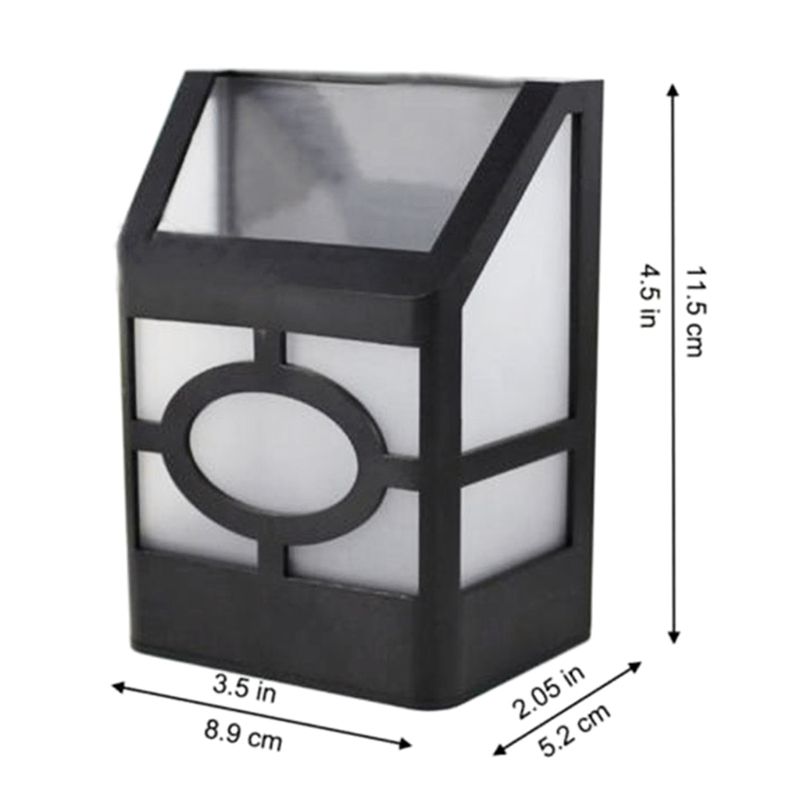 Solar Fence Light Wall-Mount Design