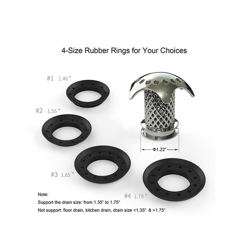 Shower Drain Hair Catcher Cover Strainer