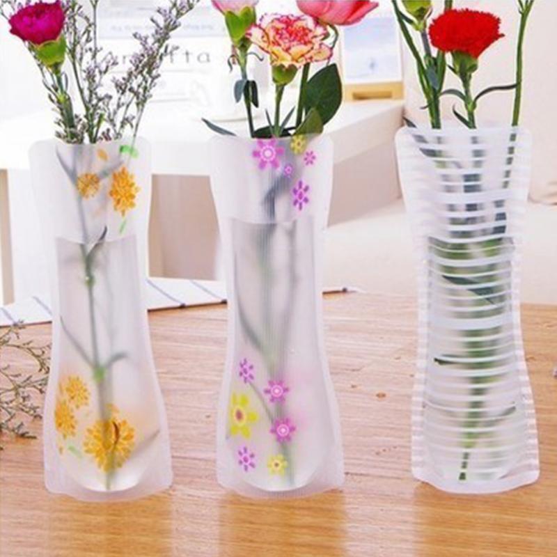 Flower Vases Foldable Plastic Vase (3Pcs)