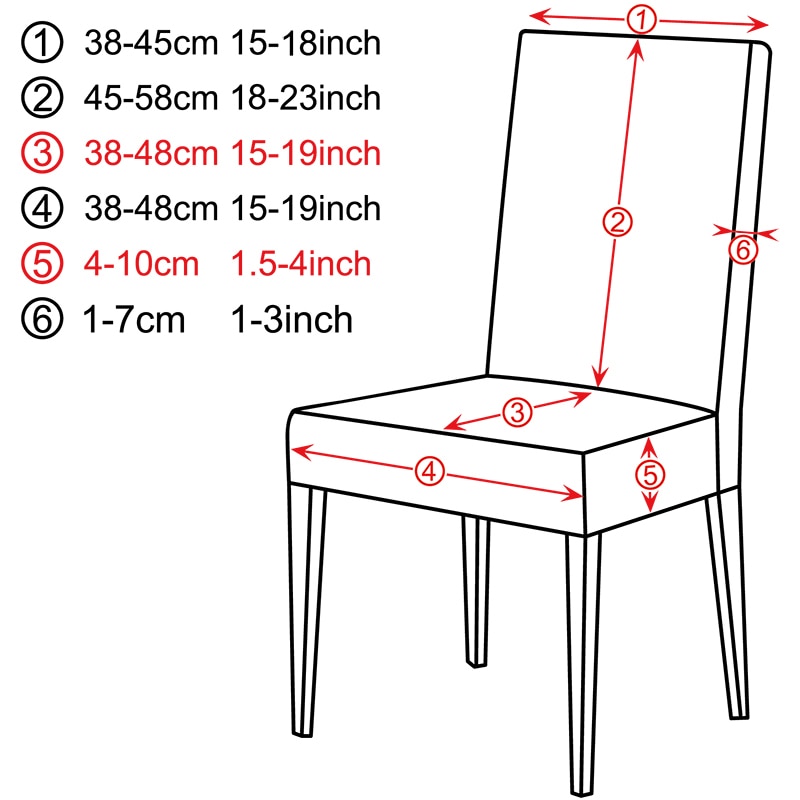 Dining Chair Cover Elastic Printed Cloth