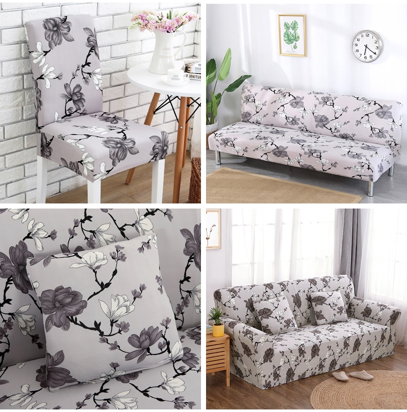 Dining Chair Cover Elastic Printed Cloth