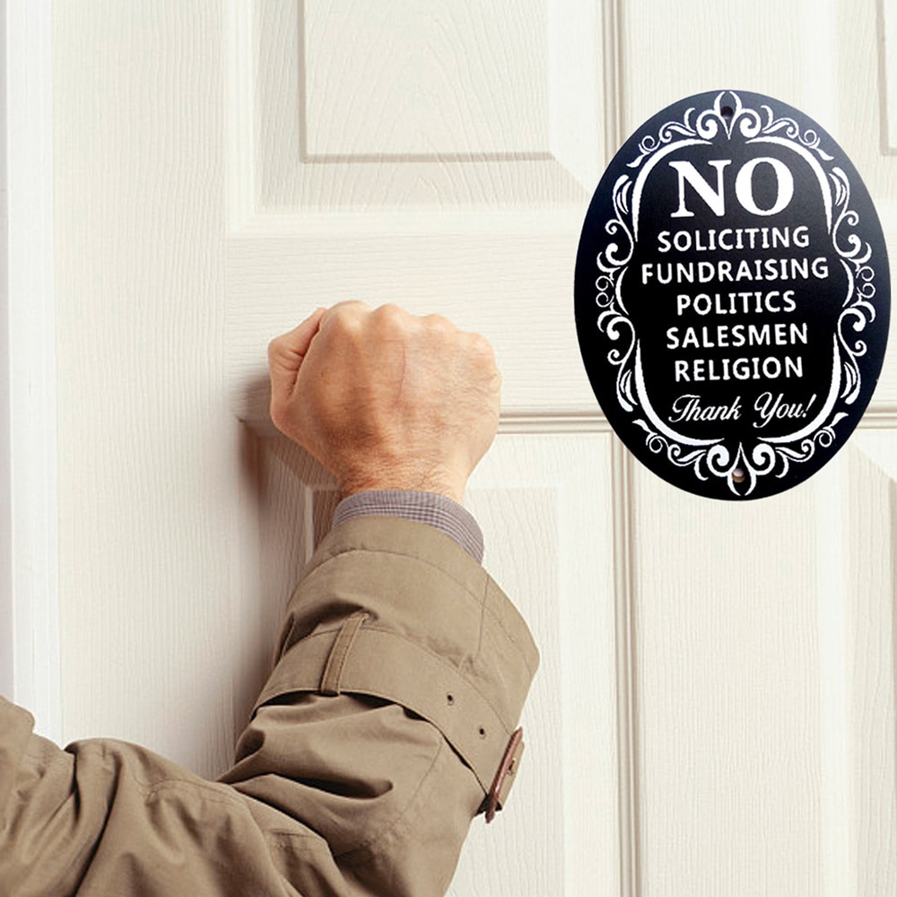 No Soliciting Sign Home/Business Decoration