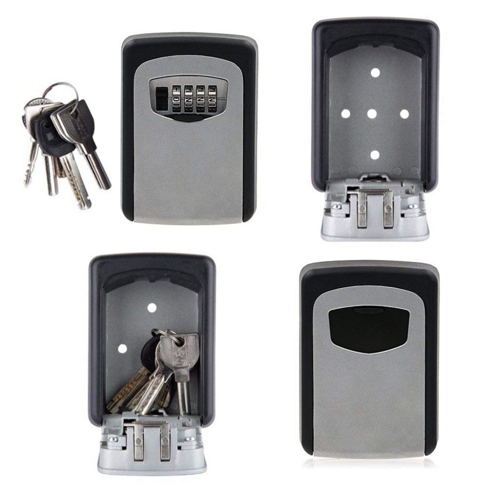 Wall Safe Key Combination Lock Box