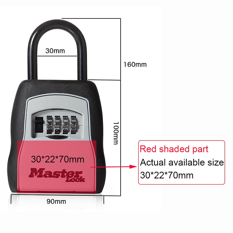 Combination Padlock Security Shackle