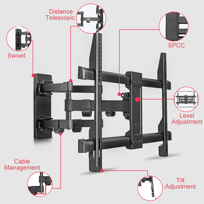 TV Wall Brackets Retractable LCD Stand