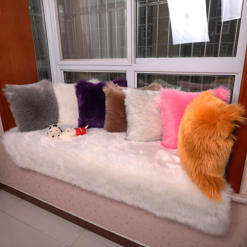 Decorative Pillow Covers Fur Case