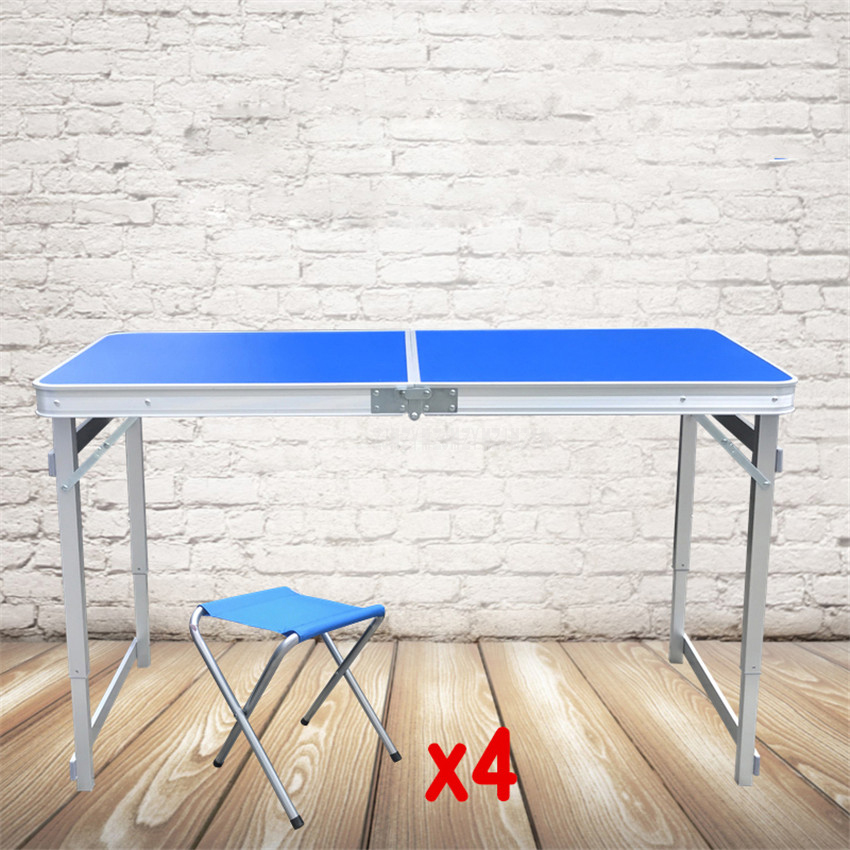 Folding Picnic Table With 4pcs Stool