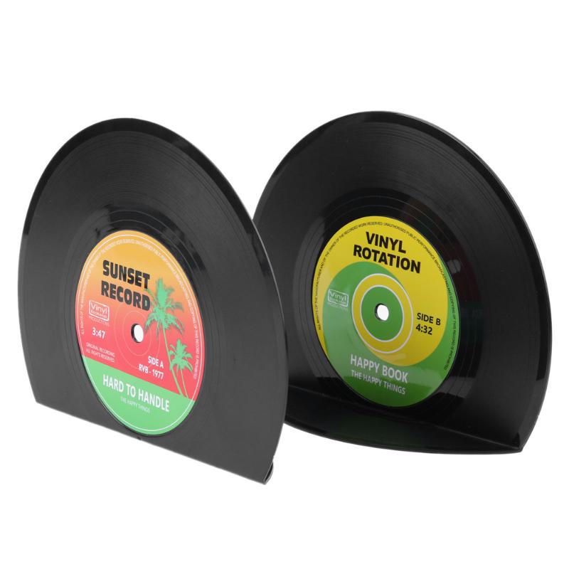 Vinyl Record Bookends (Set of 2)